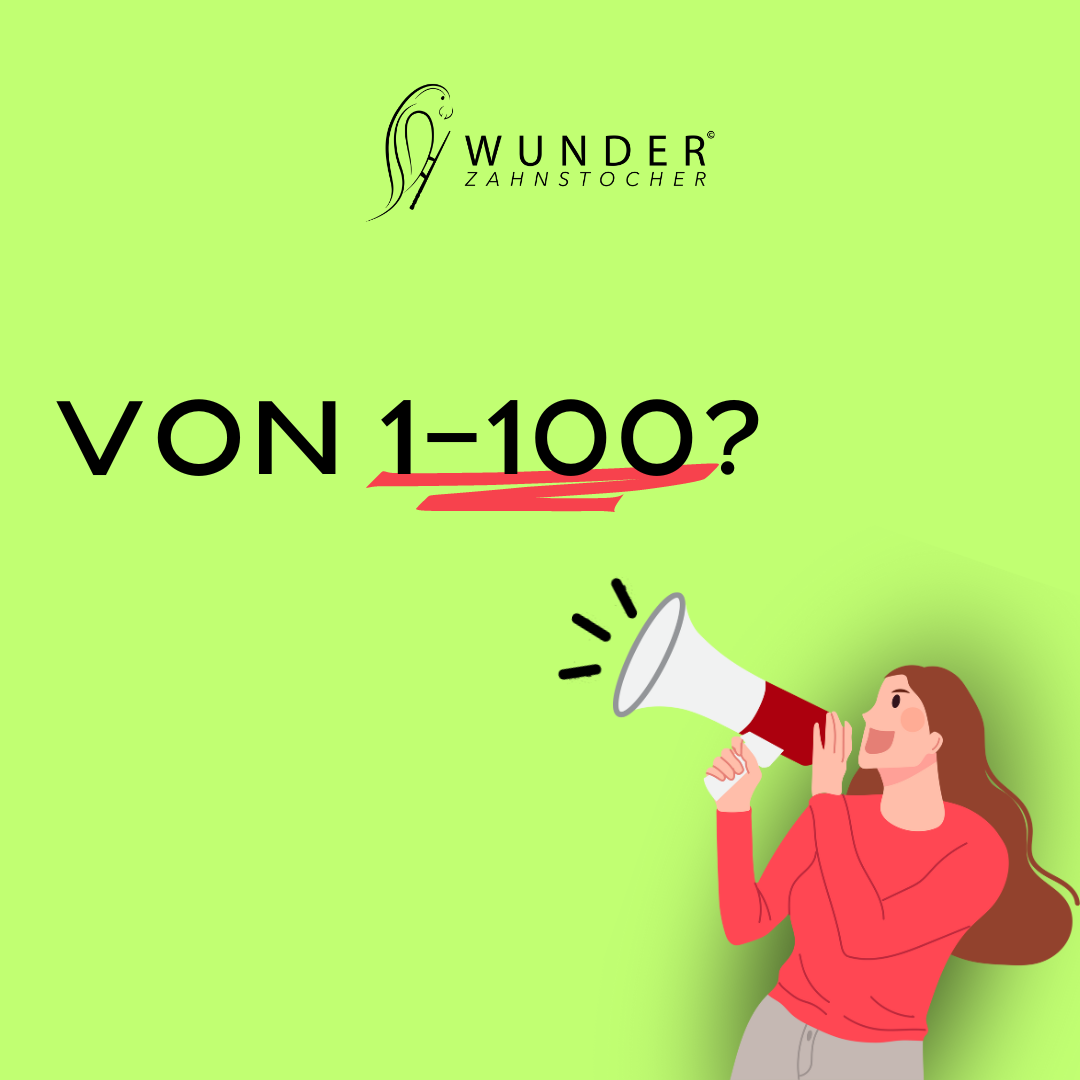 Wie intensiv ist der Geschmack von 1 bis 100, und wie lange ist der Geschmack vorhanden?