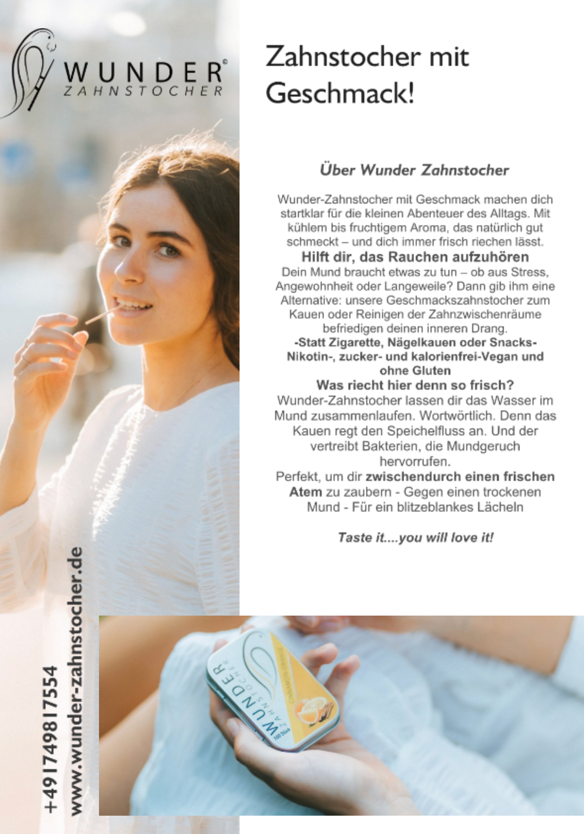 Der neue Wunder-Zahnstocher Flyer