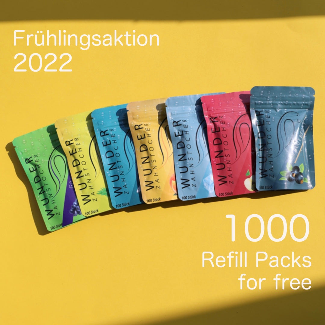 Die ersten 1000 Refill Packs umsonst