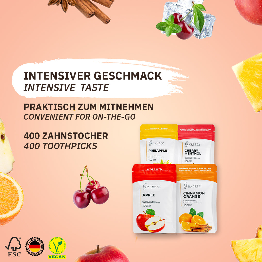 COOL FRUIT PACK - ZAHNSTOCHER MIT GESCHMACK