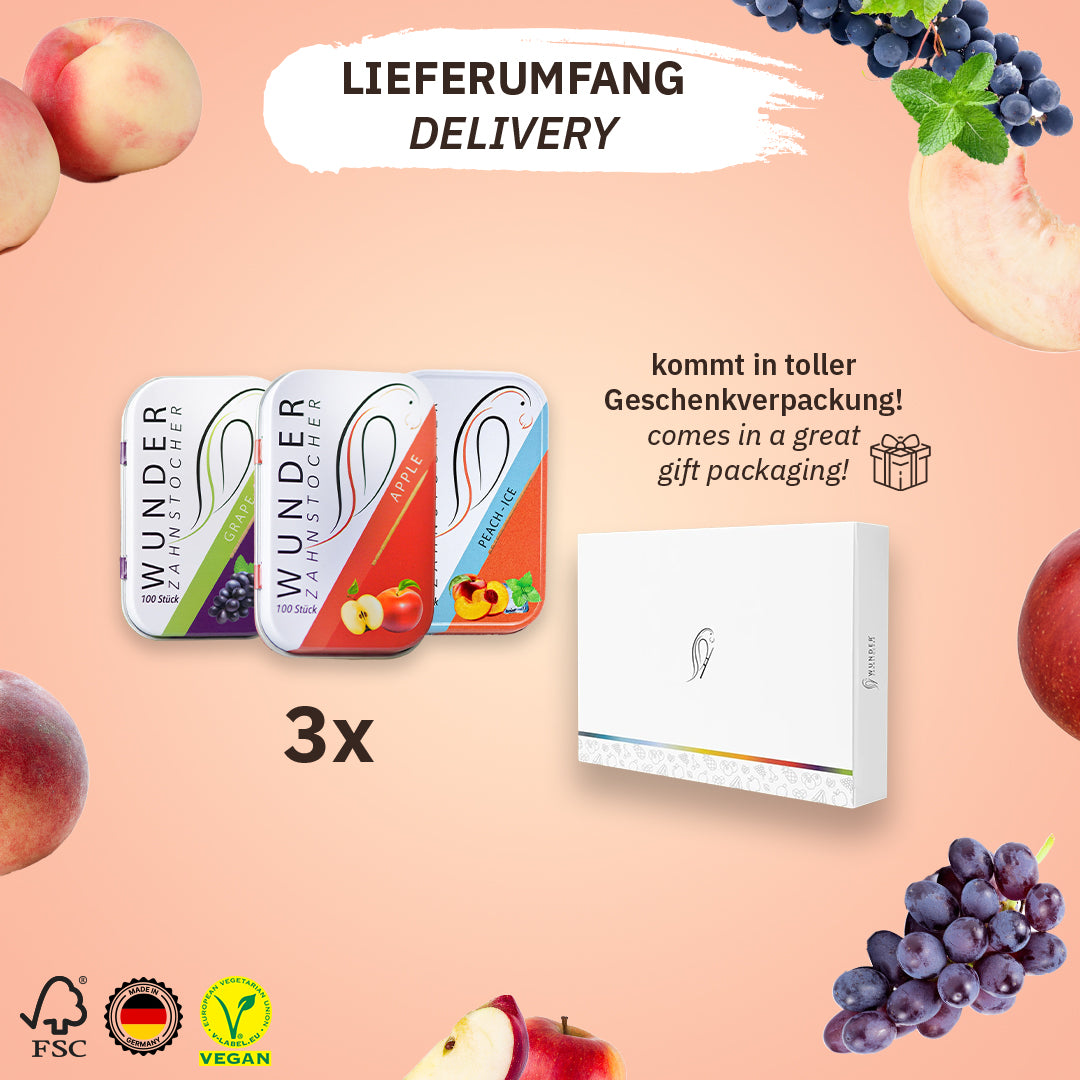JUICY PACK - ZAHNSTOCHER MIT GESCHMACK