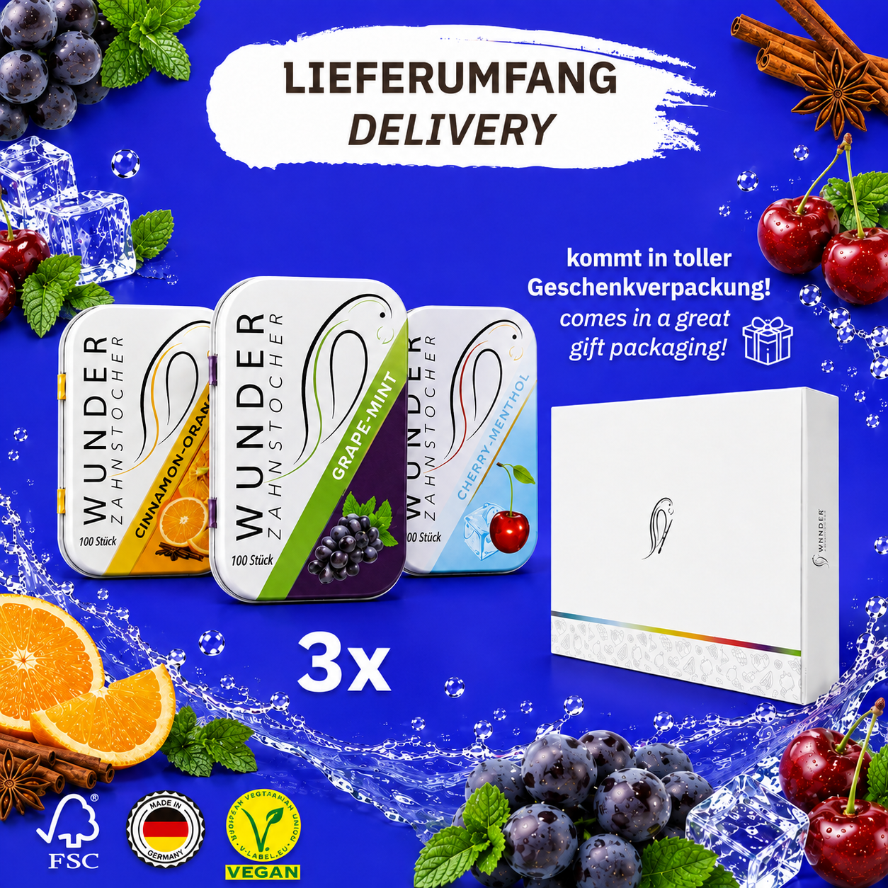 Wunder Tasty Pack – 3 Sorten, 300 Stück