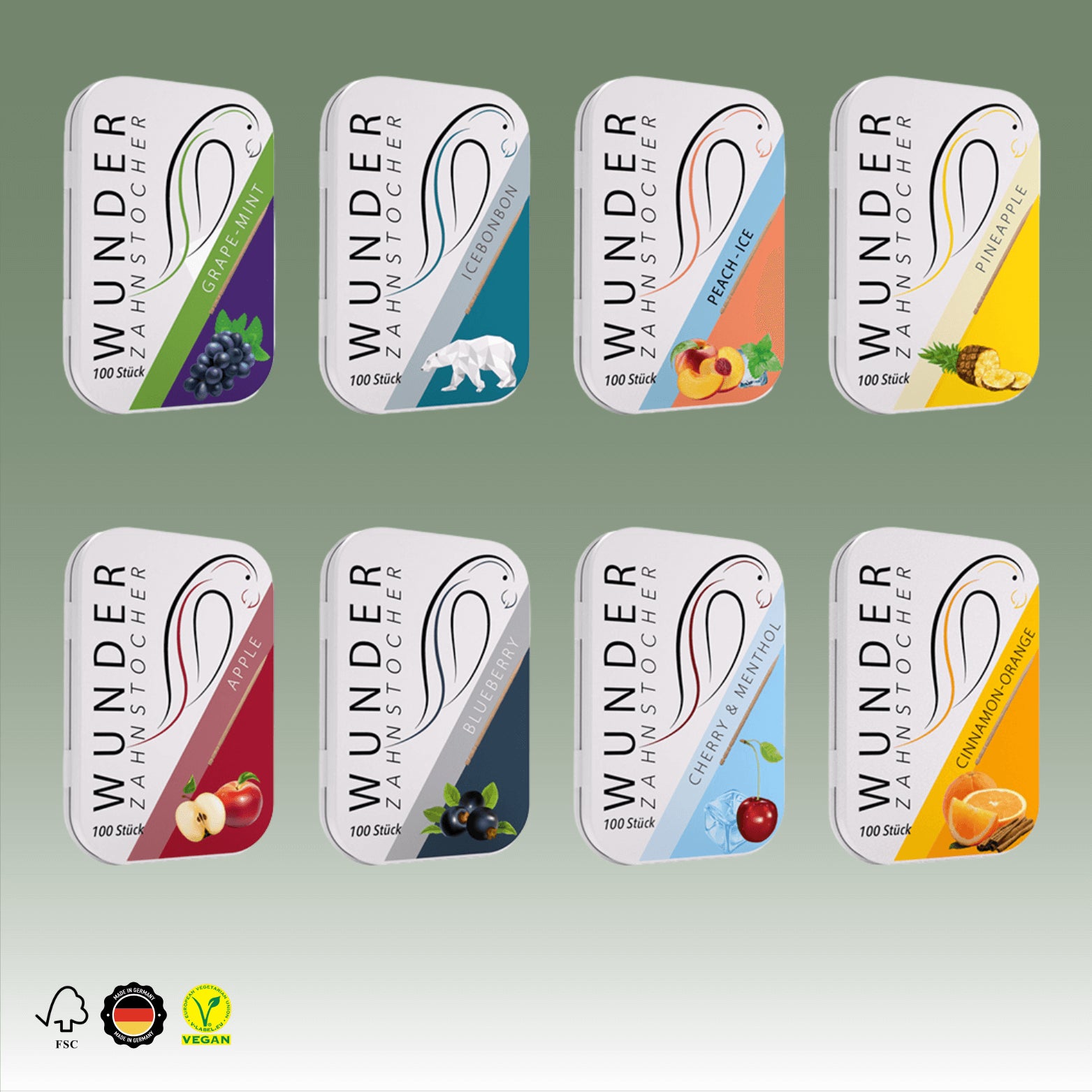 Wunder Zahnstocher - Metalldose