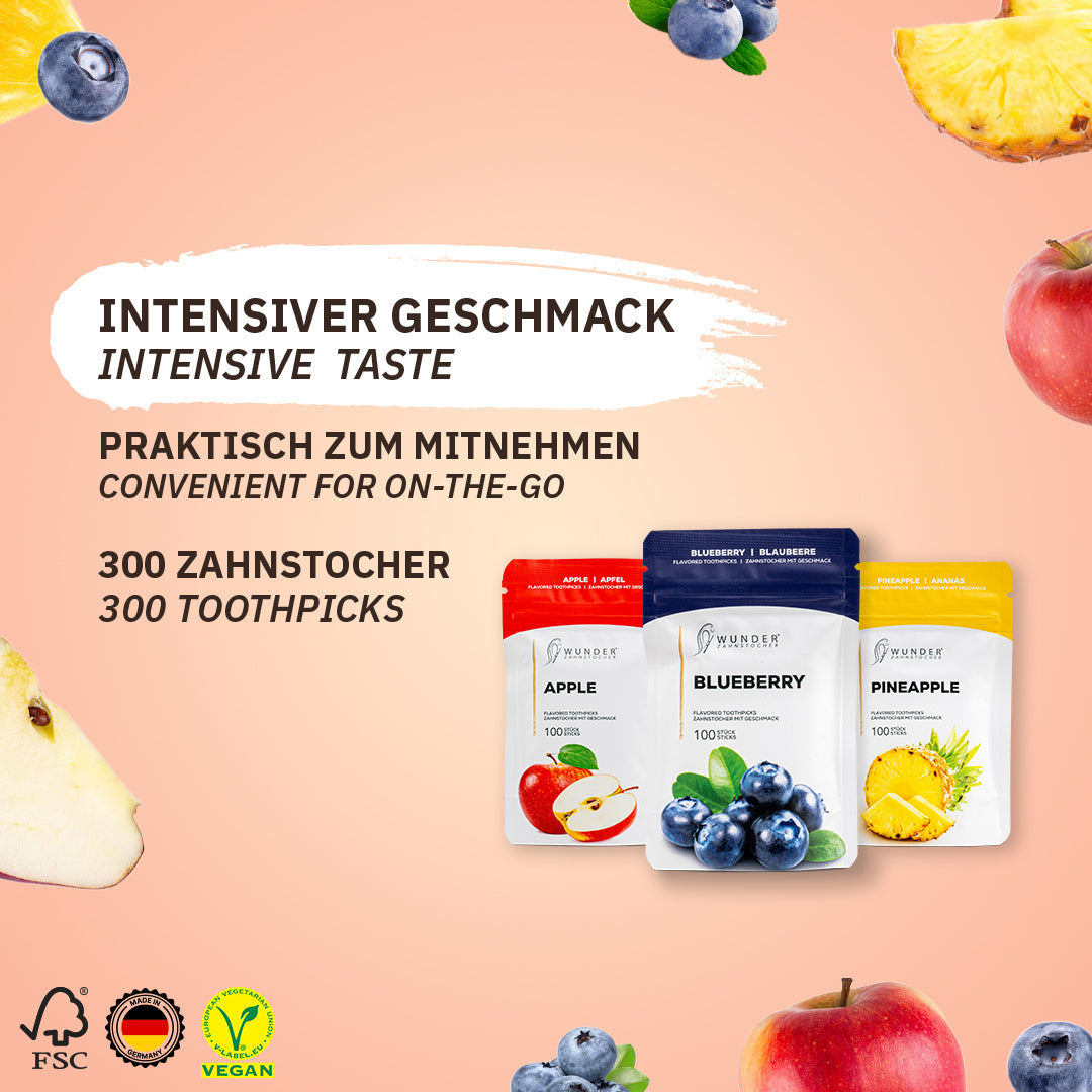 REFILL PACK - FRUIT PACK - ZAHNSTOCHER MIT GESCHMACK