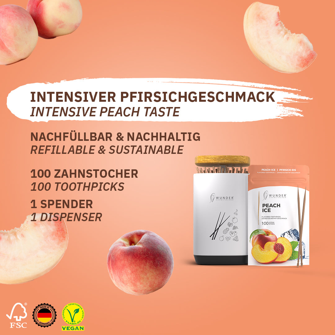 WUNDER ZAHNSTOCHER SPENDER + 1x REFILL PACK