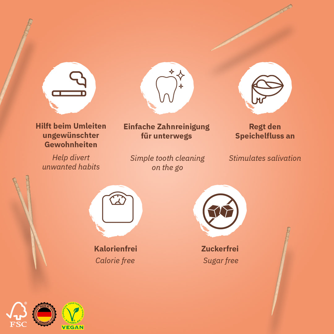 WUNDER ZAHNSTOCHER SPENDER + 1x REFILL PACK