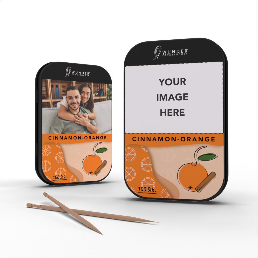 PERSONALISIERBARE METALLDOSE - CINNAMON ORANGE/ZIMT ORANGE