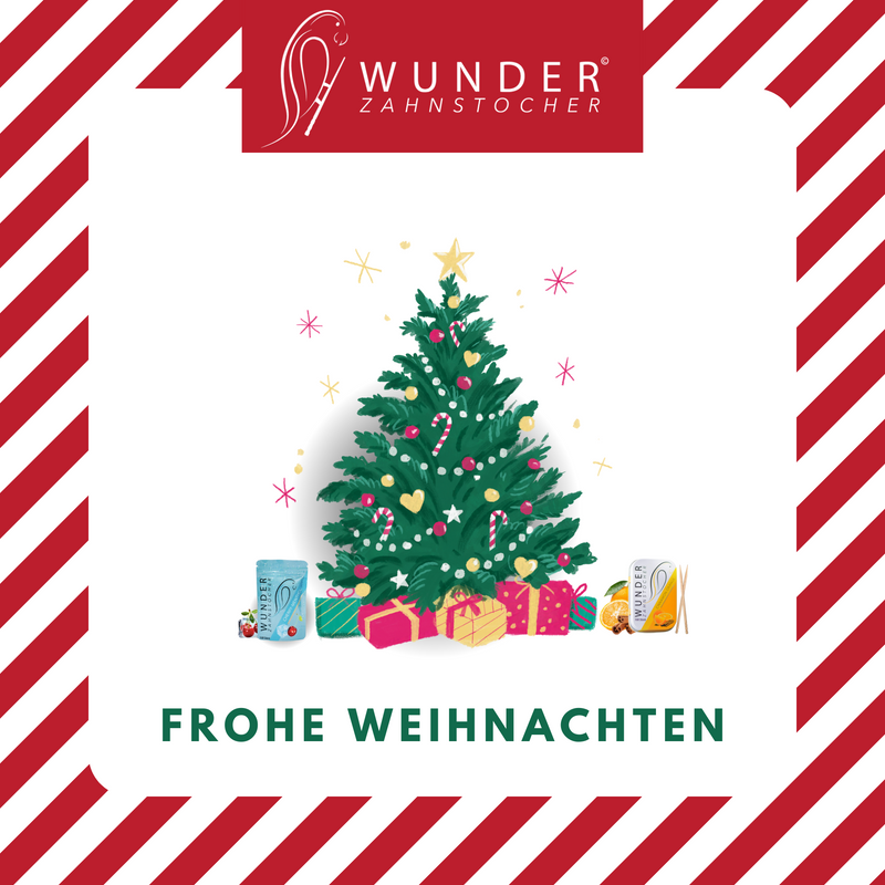 Frohe Weihnachten wünscht Team Wunder-Zahnstocher