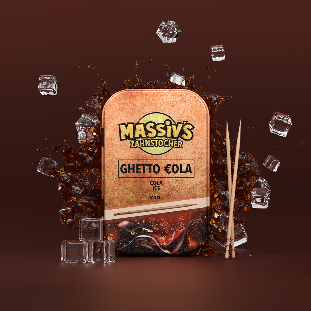 Massiv's Zahnstocher - Metalldose