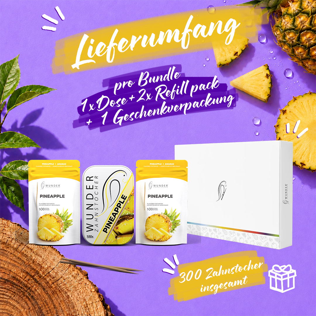 Wunder 3er Bundle – 1 Dose + 2 Refills, 300 Stück