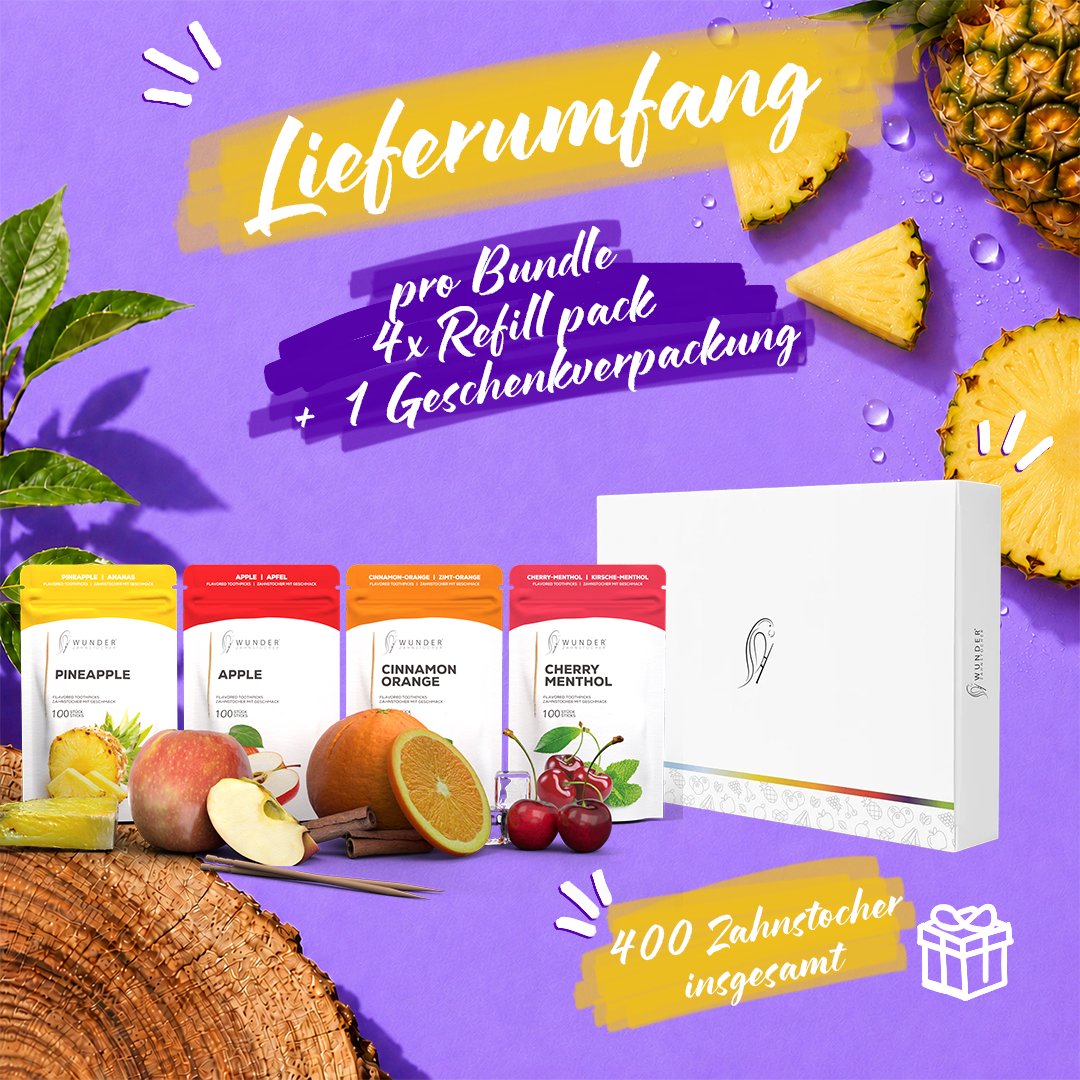 Wunder Refill Pack Cool Fruit – 4 Sorten, 400 Stück