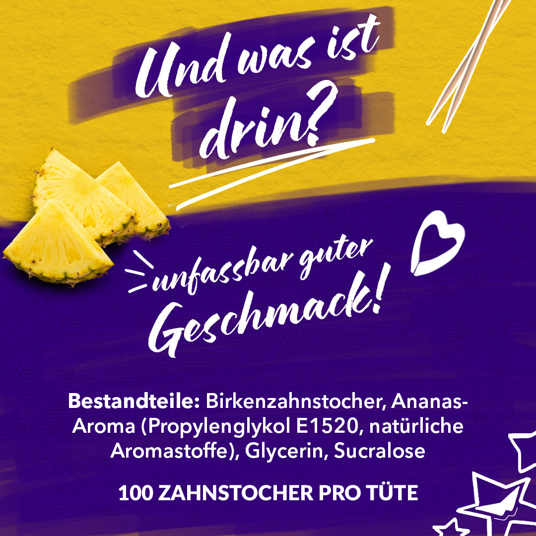 Wunder Zahnstocher Spender + Refill Pack – 100 Stück