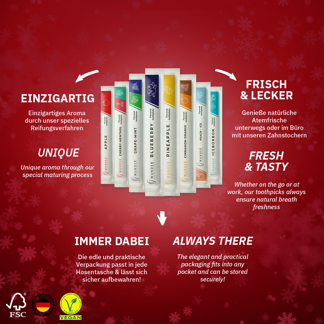 30er XXL BUNDLE - Zahnstocher mit Geschmack