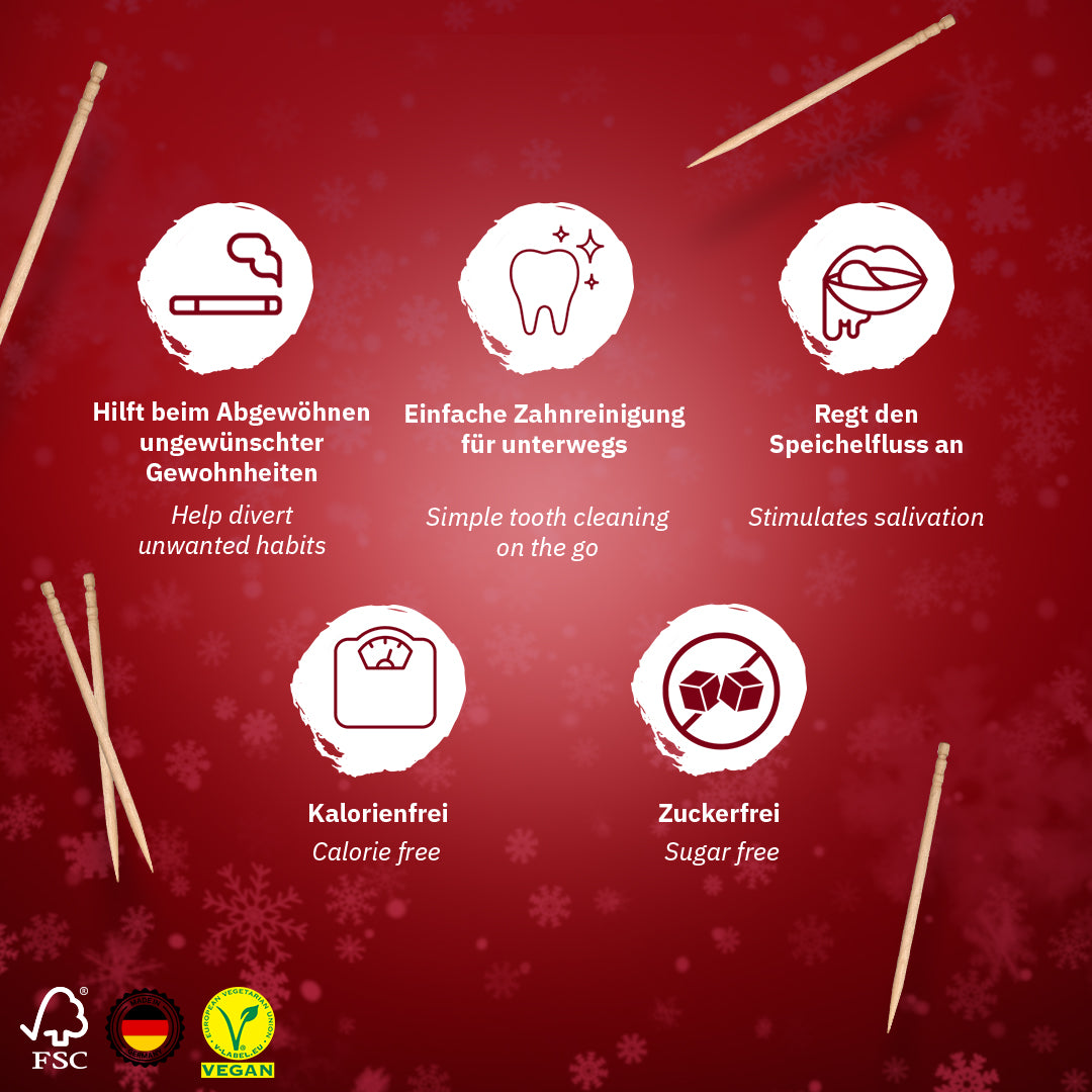 30er XXL BUNDLE - Zahnstocher mit Geschmack