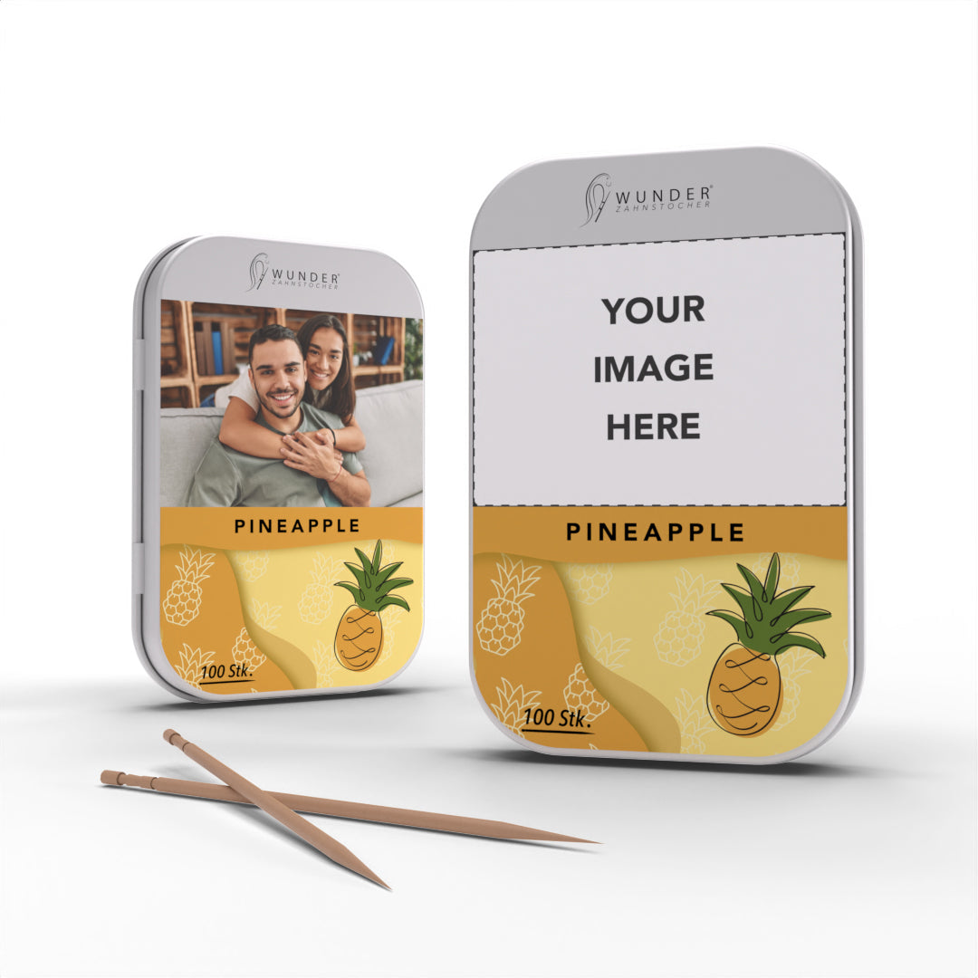 PERSONALISIERBARE METALLDOSE - PINEAPPLE/ANANAS