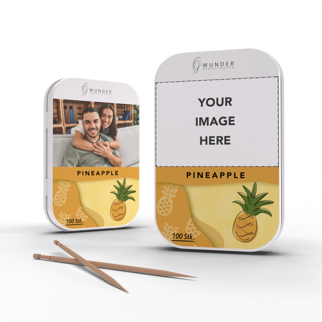 PERSONALISIERBARE METALLDOSE - PINEAPPLE/ANANAS