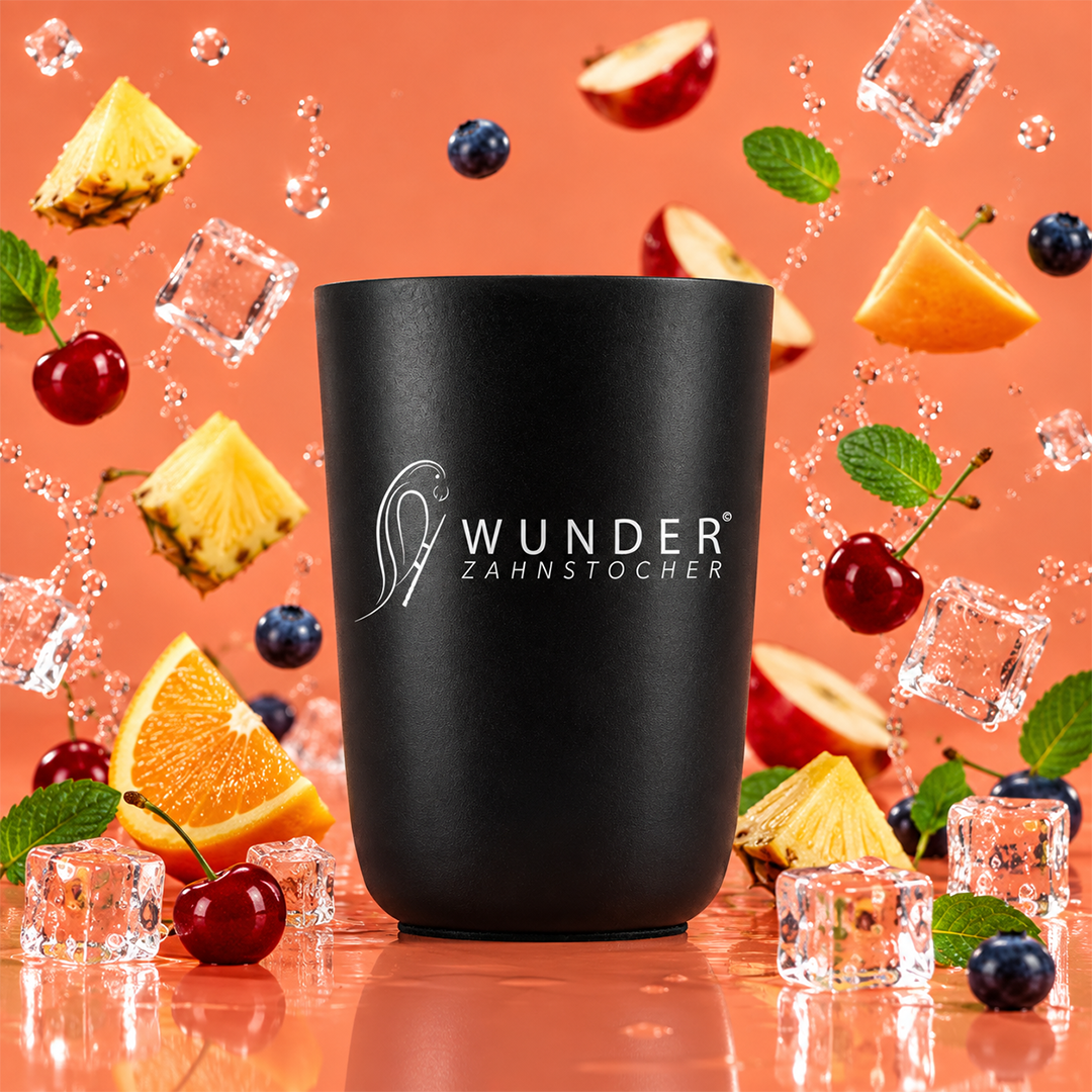 Wunder Zahnstocher-Becher – Alu Schwarz