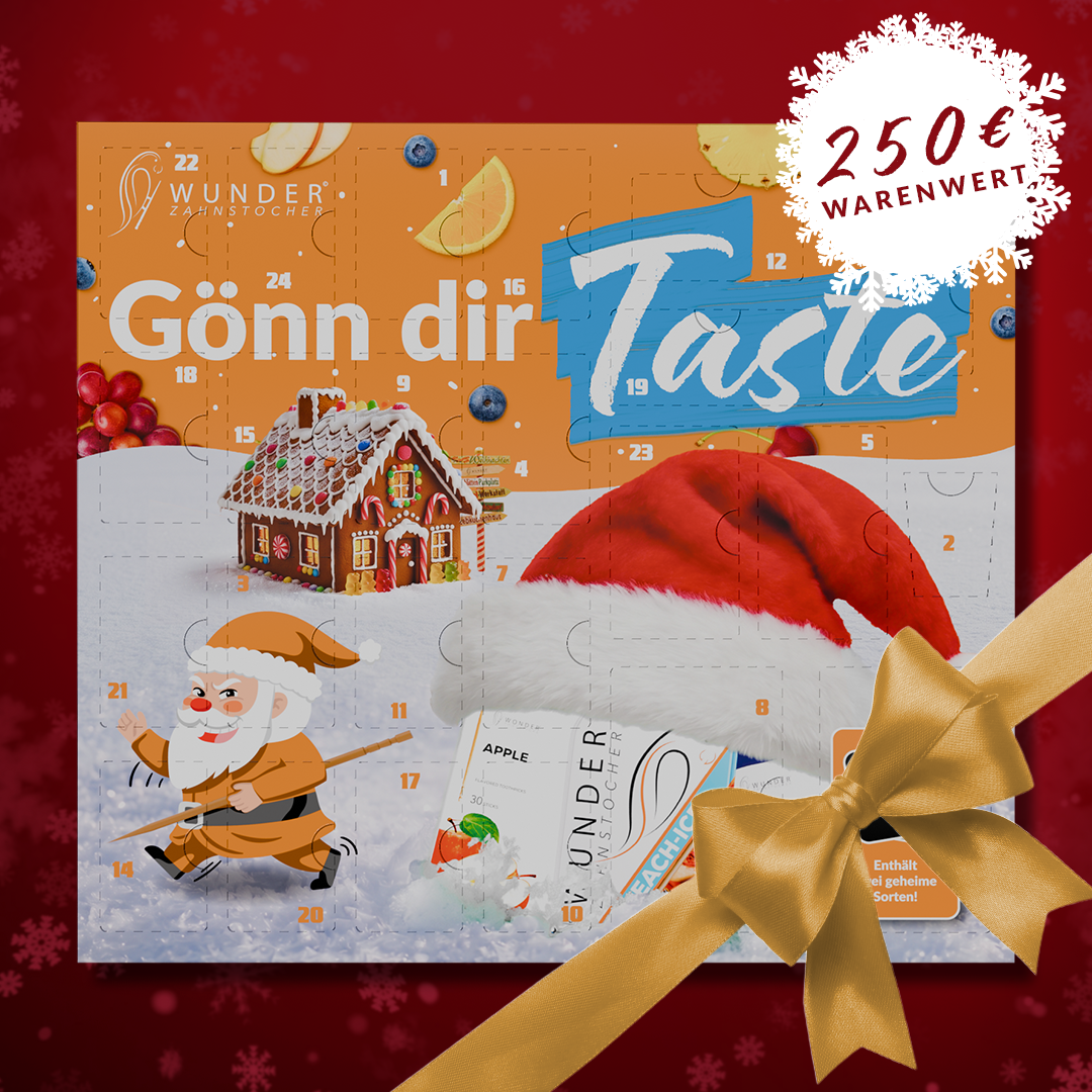 Wunder Zahnstocher Adventskalender 2026 – 24 Türchen Geschmack