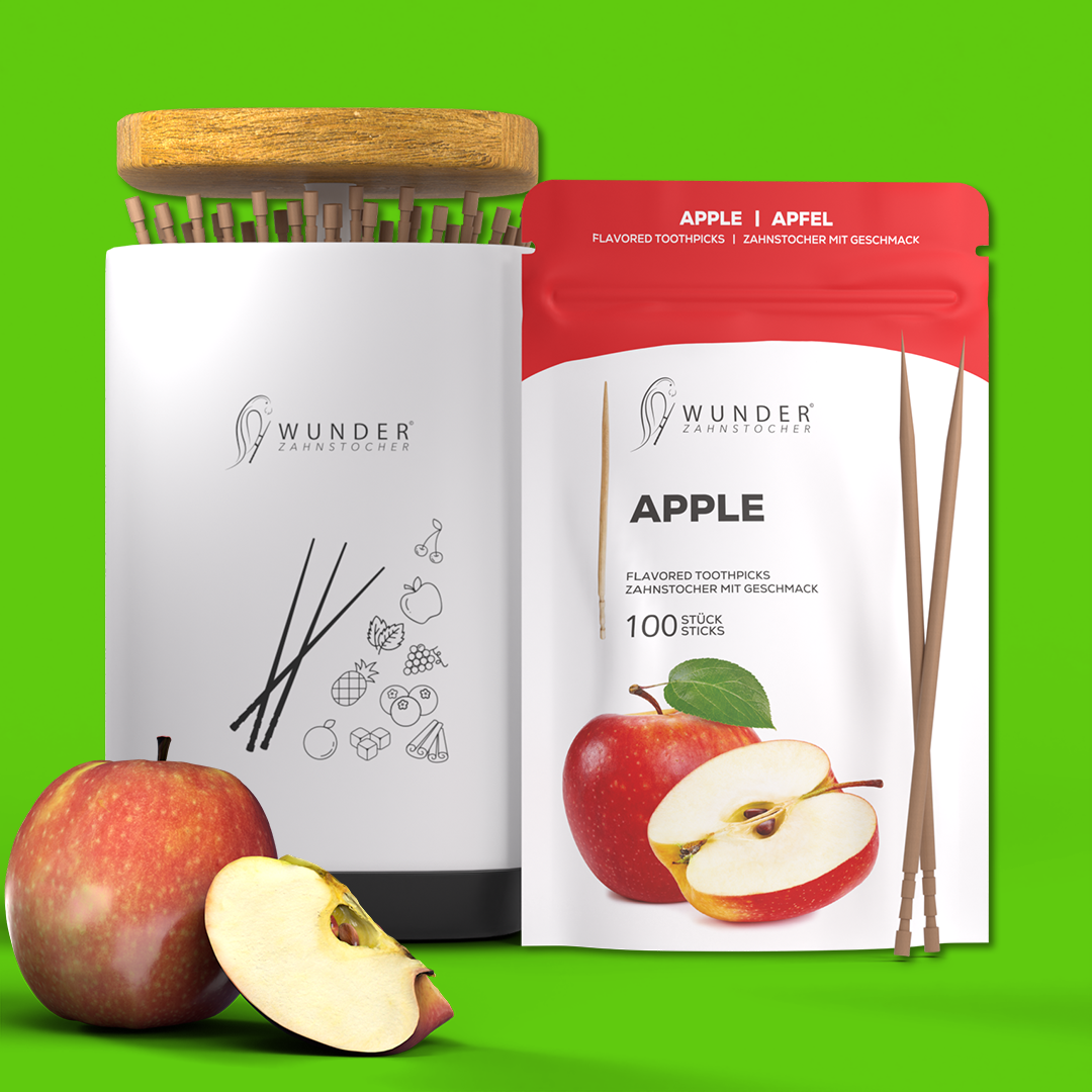 Wunder Zahnstocher Spender + Refill Pack – 100 Stück