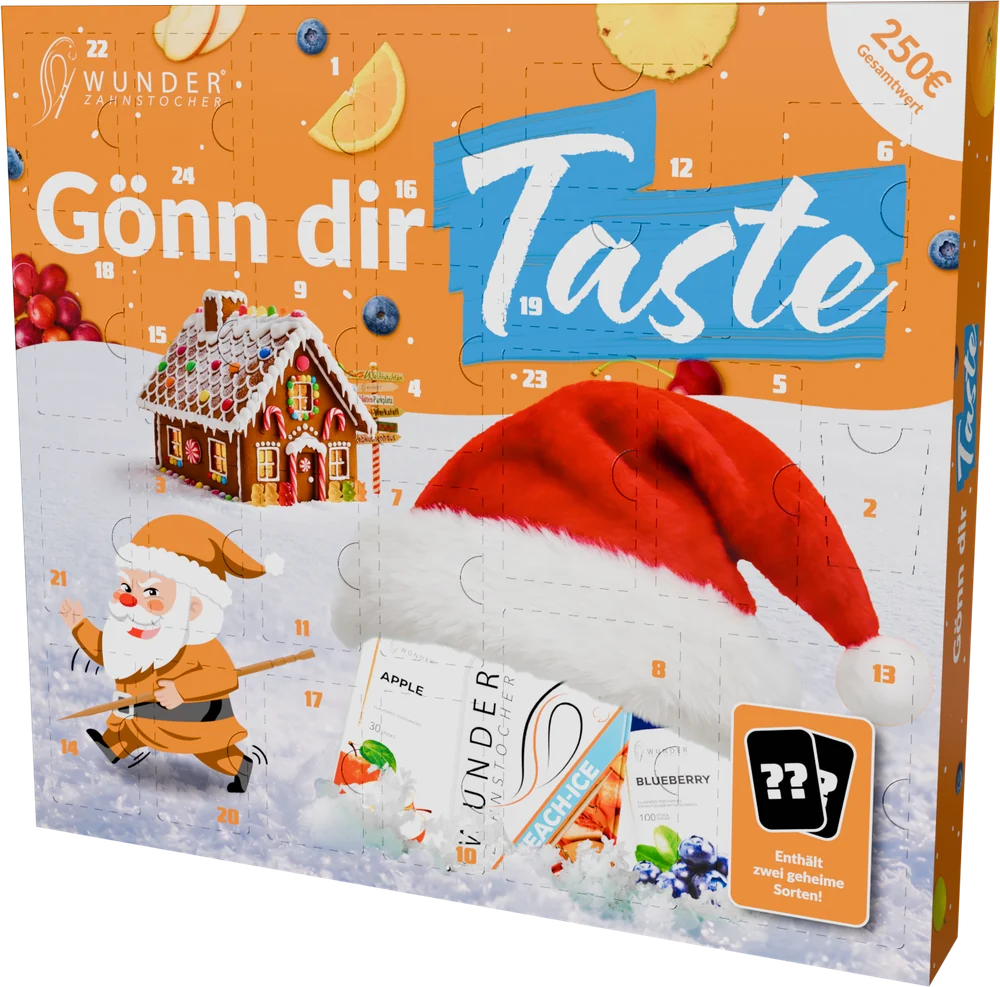 Wunder Zahnstocher Adventskalender „Gönn dir Taste“
